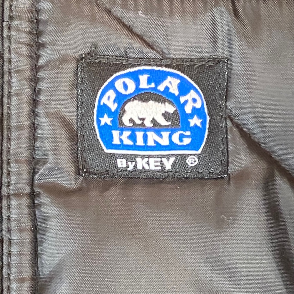 Polar King By Key Quilted Bomber Jacket Black Diamond Stitch Mens Workwear MR - Picture 3 of 7
